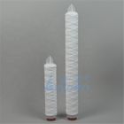5 van de het Waterfilter 25um 50um van de micronolie RO Patronen van de het Koord de Gekronkelde pp Filter