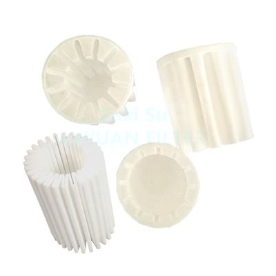 De fabriek paste de Geplooide van de Vorm Poreuze Plastic SPE van de Bloemkop Gesinterde Filter PE aan